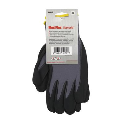 Protective Industrial Products 34-874T Seamless Knit Nylon / Elastane Glove with Nitrile Coated MicroFoam Grip on Palm & Fingers - Tagged