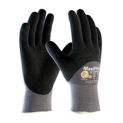 Protective Industrial Products 34-875 Seamless Knit Nylon / Elastane Glove with Nitrile Coated MicroFoam Grip on Palm, Fingers & Knuckles