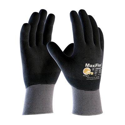 Protective Industrial Products 34-876 Seamless Knit Nylon / Elastane Glove with Nitrile Coated MicroFoam Grip on Full Hand