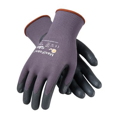 Protective Industrial Products 34-900 Seamless Knit Nylon Glove with Nitrile Coated Foam Grip on Palm & Fingers