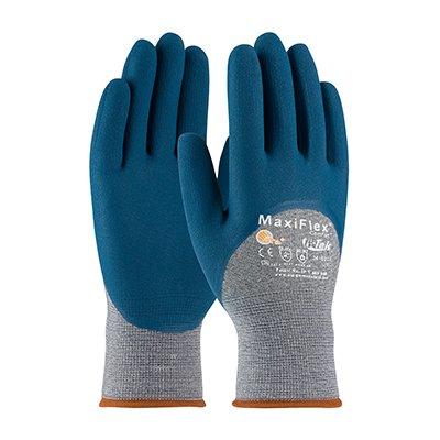 Protective Industrial Products 34-9025 Seamless Knit Cotton / Nylon / Elastane Glove with Nitrile Coated MicroFoam Grip on Palm, Fingers & Knuckles