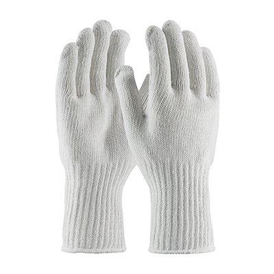 Protective Industrial Products 35-CB604 Extra Heavy Weight Seamless Knit Cotton/Polyester Glove - White with Extended Cuff