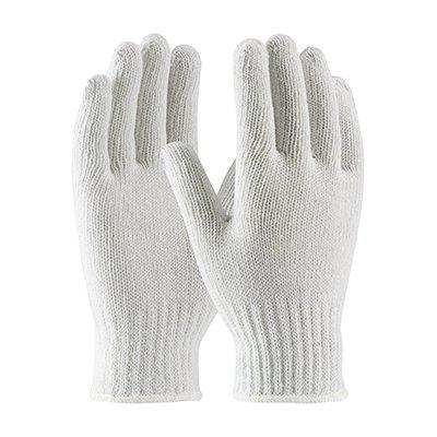 Protective Industrial Products 35-CB110 Medium Weight Seamless Knit Cotton/Polyester Glove - White