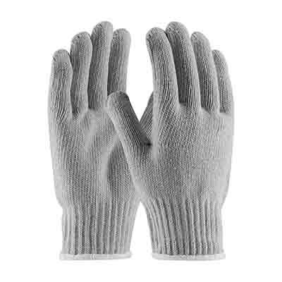 Protective Industrial Products 35-G410 Heavy Weight Seamless Knit Cotton/Polyester Glove - Gray