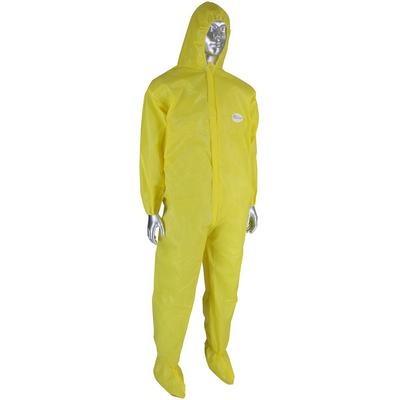 Protective Industrial Products 3679B PosiWear UB Plus Coverall with Elastic Wrist & Ankle, Attached Hood & Boot