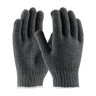 Protective Industrial Products 37-C500PDD Seamless Knit Cotton / Polyester Glove with Double-Sided PVC Dot Grip - 7 Gauge