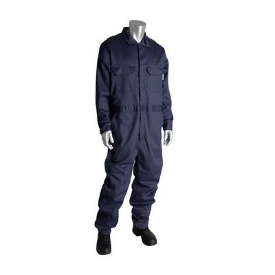 Protective Industrial Products 385-FRSC AR/FR Dual Certified Coverall with Zipper Closure - 9.2 Cal/cm2