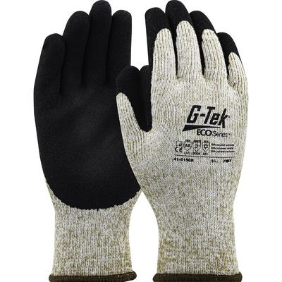 Protective Industrial Products 41-8150R Seamless Knit Recycled Yarn / Acrylic Blended Glove with Latex MicroSurface Grip on Palm & Fingers