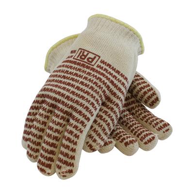 Protective Industrial Products 43-502 Double-Layered Cotton Seamless Knit Hot Mill Glove with Double-Sided EverGrip™ Nitrile Coating - 24 oz