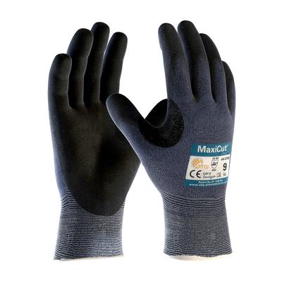 Protective Industrial Products 44-3745 Seamless Knit Engineered Yarn Glove with Premium Nitrile Coated MicroFoam Grip on Palm & Fingers