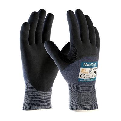 Protective Industrial Products 44-3755 Seamless Knit Engineered Yarn Glove with Premium Nitrile Coated MicroFoam Grip on  Palm, Fingers & Knuckles