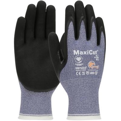 Protective Industrial Products 44-504 Seamless Knit Engineered Yarn Glove with Nitrile Coated MicroFoam Grip on Palm & Fingers