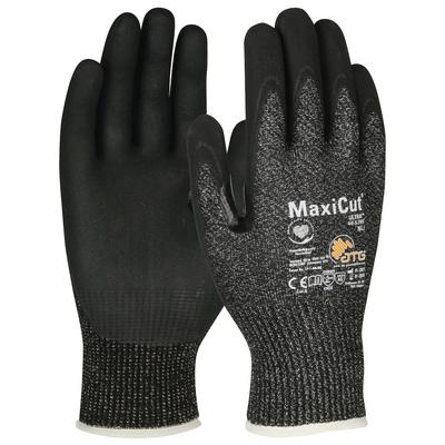 Protective Industrial Products 44-5745 Seamless Knit Engineered Yarn Glove with Nitrile Coated MicroFoam Grip on Palm & Fingers