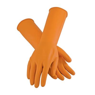 Protective Industrial Products 47-L210T Extra Long Unsupported Latex, Unlined with Roughened Sandblast Grip - 18 Mil