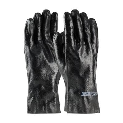 Protective Industrial Products 58-8030R Premium PVC Dipped Glove with Interlock Liner and Semi-Rough Finish - 12" Length