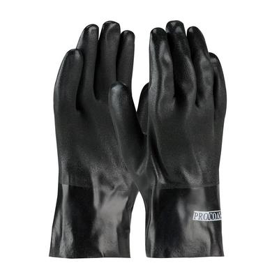 Protective Industrial Products 58-8120DD Premium PVC Dipped Glove with Interlock Liner and Rough Sandy Finish - 10