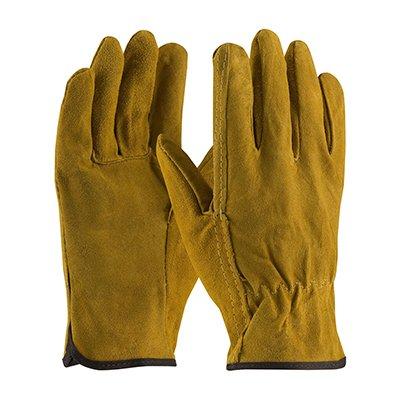 Protective Industrial Products 69-138 Regular Grade Split Cowhide Leather Drivers Glove - Straight Thumb