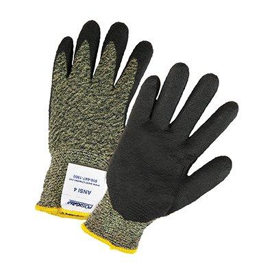 Protective Industrial Products 710SANF Seamless Knit Aramid Blended Antimicrobial Glove with Nitrile Coated Foam Grip on Palm & Fingers