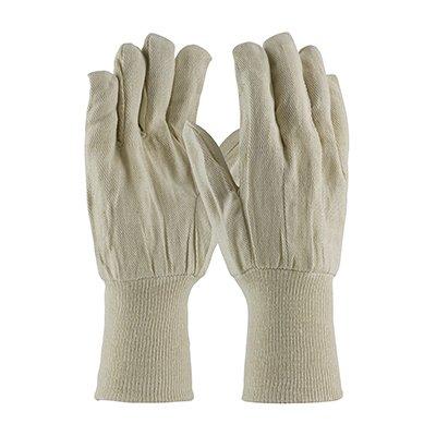 Protective Industrial Products 90-908/5KW Premium Grade Cotton Canvas Single Palm Glove - Extended Knitwrist