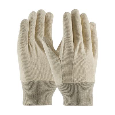 Protective Industrial Products 90-908C Premium Grade Cotton Canvas Single Palm Glove - Knitwrist