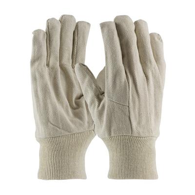 Protective Industrial Products 90-909I Economy Grade Cotton Canvas Single Palm Glove with Wing Thumb - Knit Wrist