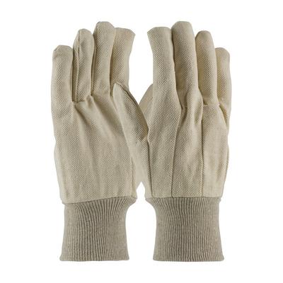 Protective Industrial Products 90-910 Premium Grade Cotton Canvas Single Palm Glove - Knitwrist