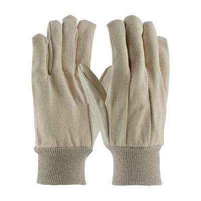 Protective Industrial Products 90-912 Premium Grade Cotton Canvas Single Palm Glove - Knitwrist