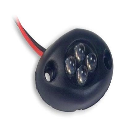 Akron Brass 9186-2300-40 LED Courtesy, Black Base, Blue