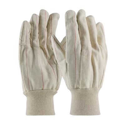 Protective Industrial Products K81SNJI Cotton Canvas Double Palm Glove with Nap-in Finish - Knitwrist