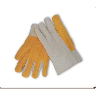 Protective Industrial Products 93-589 Premium Grade Cotton Chore Glove with Double Layer Palm/Back and Nap-out Finish - Band Top