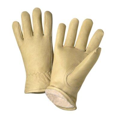 Protective Industrial Products 999KP Top Grain Cowhide Leather Glove with White Thermal Lining and Aqua Armor Finish - Keystone Thumb