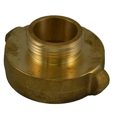 South park corporation A3707AB A37, 1.5 National Pipe Thread (NPT) Female X 1.5 National Standard (NST) Male Adapter  Brass, Rockerlug Tested to 500 psi