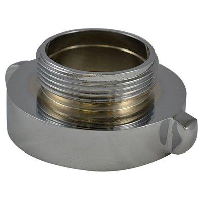 South park corporation A3778MC-1 A37, 5 National Pipe Thread (NPT) Female X 4 National Standard (NST) Male  Brass Chrome Plated Adapter, Rockerlug Tested to 500 psi