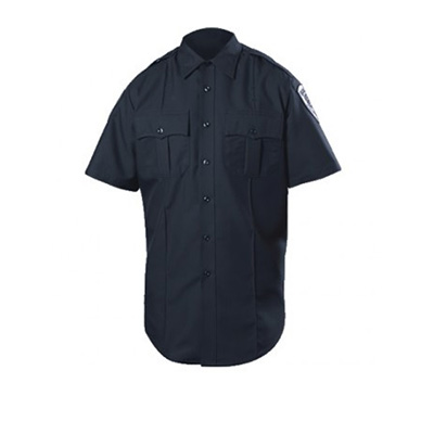 Blauer STYLE #: 8610-Z SS zippered polyester shirt colour: Dark Navy