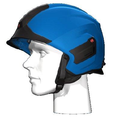 Rosenbauer 157304 light-weight HEROS-titan blue firefighting helmet