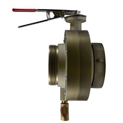 South park corporation BV7860AH BV78, 6 National Standard Thread (NST) Rockerlug Swivel  X 4 National Standard Thread (NST) Male 6 Butterfly Valve,with Chrome Plated Lever Handle