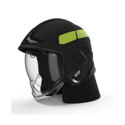 MSA GYL1118500000-NE16 Cairns XF1, L, Black, Matte, Clear Face Shield, Internal Visor ANSI Z87, Black Ear Laps