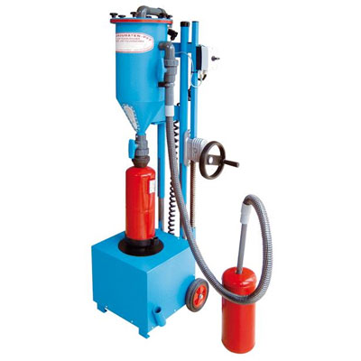 Cervinka PFF-FLIPP-EK filling and service machine for fire extinguisher