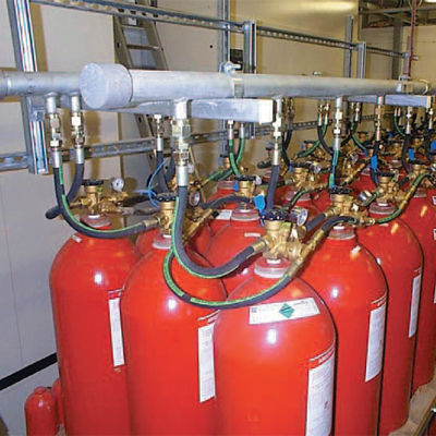 Chubb Argonite fixed fire suppression system