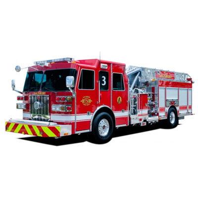 Custom Fire Apparatus, Inc. SL75 mid-mount aerial ladder