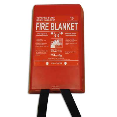 Fireblitz Extinguisher Ltd FBB160-HP  red hard plastic fire blanket