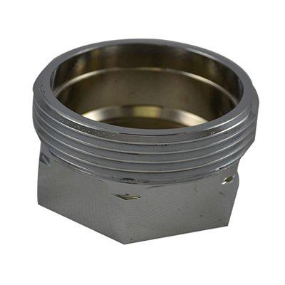 South park corporation HFM3424AC HFM34, 3 National Pipe Thread Female X 3.5 NS Male Bushing Brass Chrome Plated, Hex Bushing Made of Brass