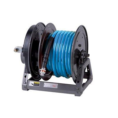 HOLMATRO HR3515 TWIN HYDRAULIC HOSE REELS WITH HIGH PRESSURE HOSES AND  FITTINGS.