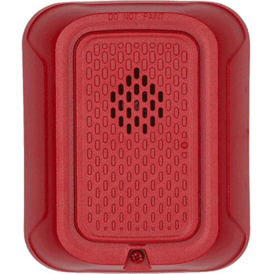 System sensor HRL L-Series, red, wall-mountable, 12/24 volt, horn.