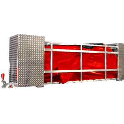 Husky Portable Containment Portable Tank Rack is easy to install