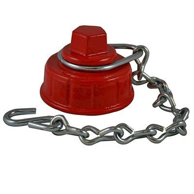 South park corporation HCC7308MI HCC73, 2.5 Customer Thread F Hydrant Cap with Chain Painted