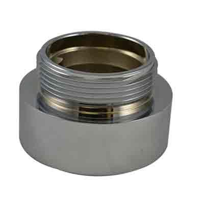 South park corporation IL3510AC IL35, 3 National Pipe Thread Female X 2.5 National Standard Thread (NST) Male Brass Chrome Plated, Internal Lug Bushing