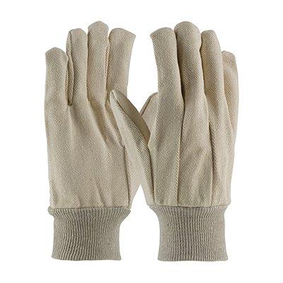 Protective Industrial Products K01JI Premium Grade Cotton Canvas Single Palm Glove - Knitwrist