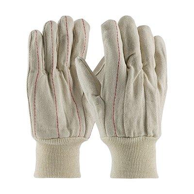 Protective Industrial Products K61SNLI Cotton Canvas Double Palm Glove with Nap-in Finish - Knitwrist