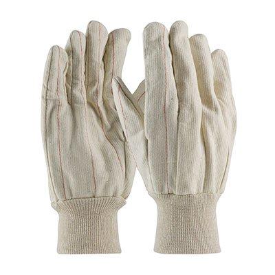 Protective Industrial Products K81SNI Cotton Canvas Double Palm Glove with Nap-in Finish - Knitwrist